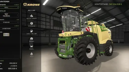 Krone Big X 1180 with Tank v1.0
