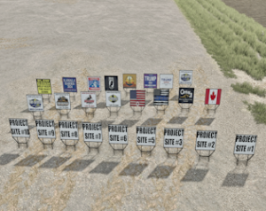 Yard Sign Pack V1.0 – FS25.net