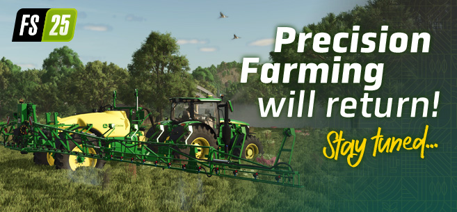 Precision Farming returing in Farming Simulator 25