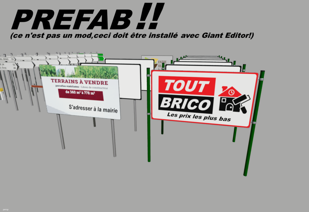 Prefab (pack panneaux Fr) V1.0