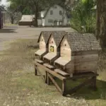 Beehive With 3 Large Frames v1.0