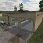Cow Barn With Slurry And Milk