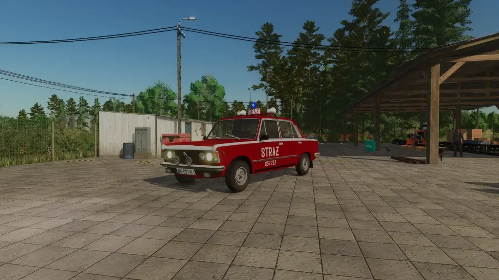 Fiat 125p SLOp FSO 851722 Straż Pożarna v1.0