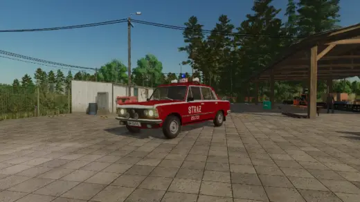 Fiat 125p SLOp FSO 851722 Straż Pożarna v1.0