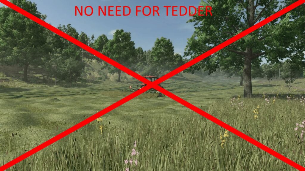 Grass to hay after 24 hours