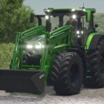 John Deere 7R with front loader