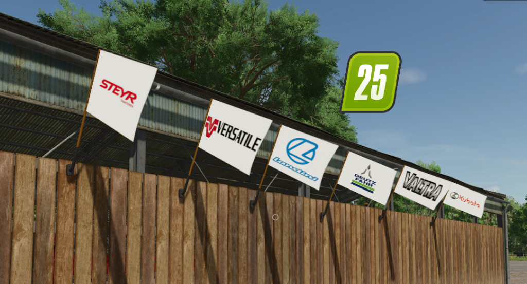 Tractor Brands Wall Flag Pack 22