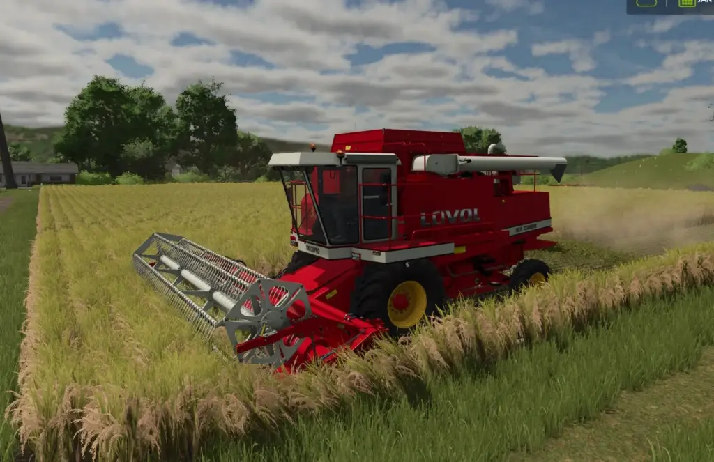 rice harvester LOVOL GK120PRO