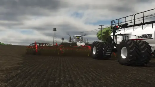 Bourgault 3320-76 Paralink Hoe Drill + 7950 Air Cart v1.0