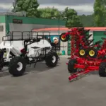 Bourgault 3320-76 Paralink Hoe Drill + 7950 Air Cart v1.04