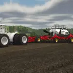 Bourgault 3320-76 Paralink Hoe Drill + 7950 Air Cart v1.06