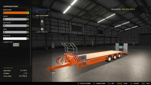 CHIEFTAIN 32ft Lowloader