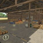 Carpenter Old Pallets And Bale Storage