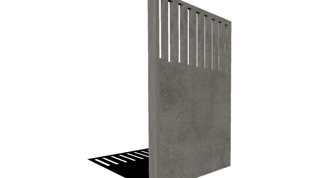 Concrete fence