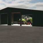 Machineshed With Canopy Roof