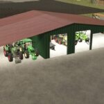 Machineshed With Canopy Roof2