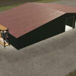 Machineshed With Canopy Roof3