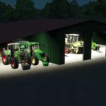 Machineshed With Canopy Roof4