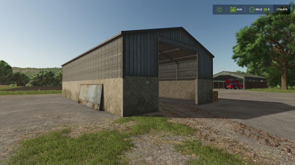 Old metal shed