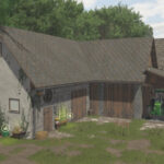 Pigsty With A Barn