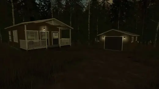 Wooden Cabin and Garage v1.0