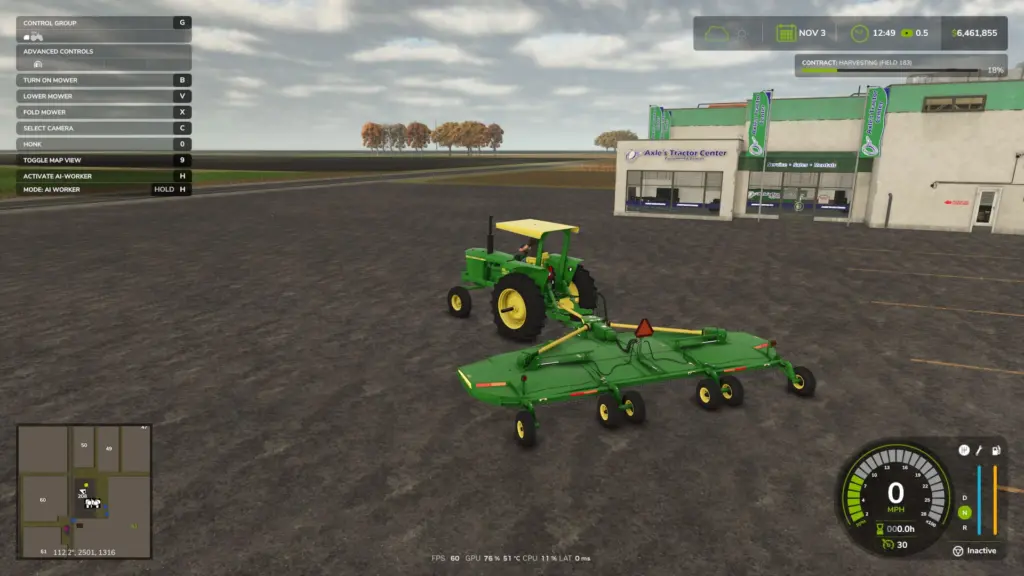 John Deere HX20 Mower v1.0