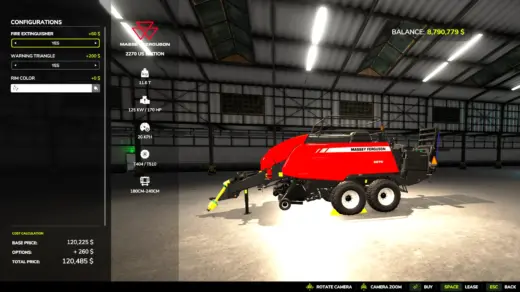 Massey Ferguson 2270 Bailer USA v1.0