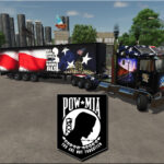 Memorial Day Kenworth K100 with CurtainSide Dry Van