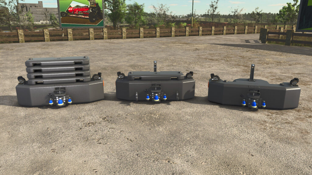 Hi-Vis LED-Lights Tractor Front Weight