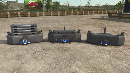 Hi-Vis LED-Lights Tractor Front Weight