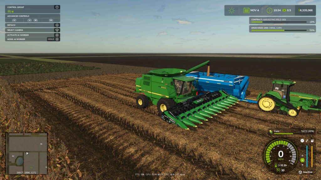 John Deere 9610 Combine V1.0 – FS25.net