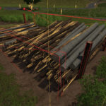Log Piling Area With Invisible Wall6