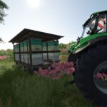 Old trailer with beehives3