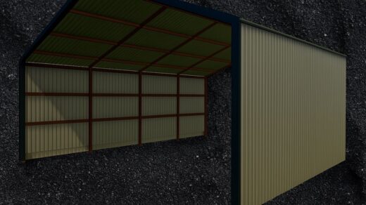 Pull Through Shed