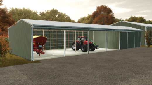 40x120 Implement Shed