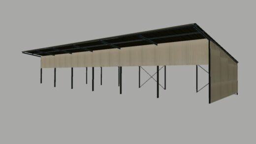 French sheet metal shed