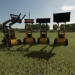 New Holland L555 and John Deere 675/B