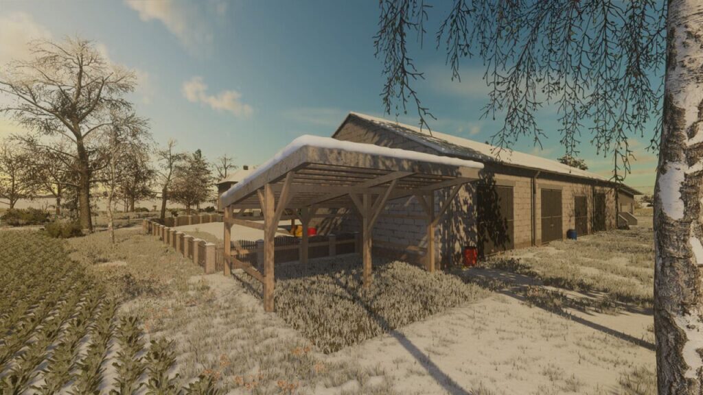 Polish wooden shed