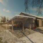 Polish wooden shed