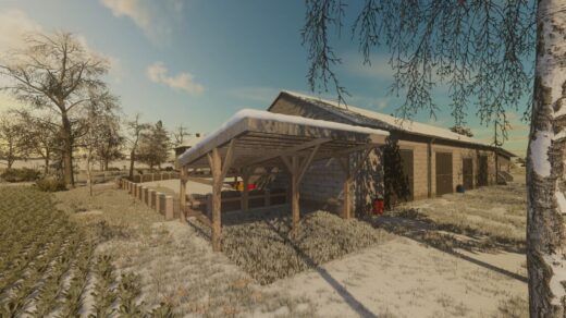 Polish wooden shed