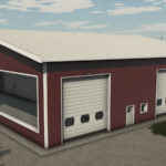 Garage With Large Windows