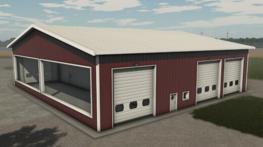 Garage With Large Windows
