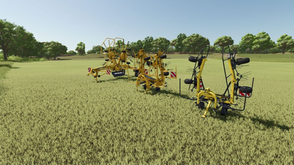 New Holland tedders and windrowers