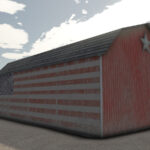Old Barn With Flag3