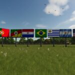 Country flags billboards