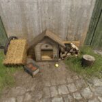 Dog House With Decoration