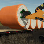 Round Cotton Module Spear For Wheel Loaders