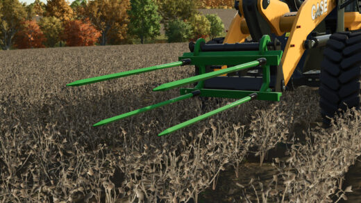 Round Cotton Module Spear For Wheel Loaders2