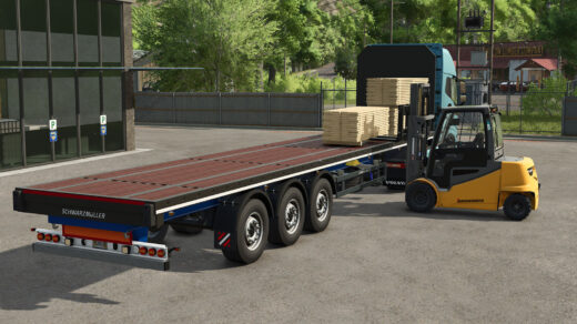 Schwarzmüller Flatbed Semi Trailer