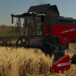 Self-levelling AGCO combines2